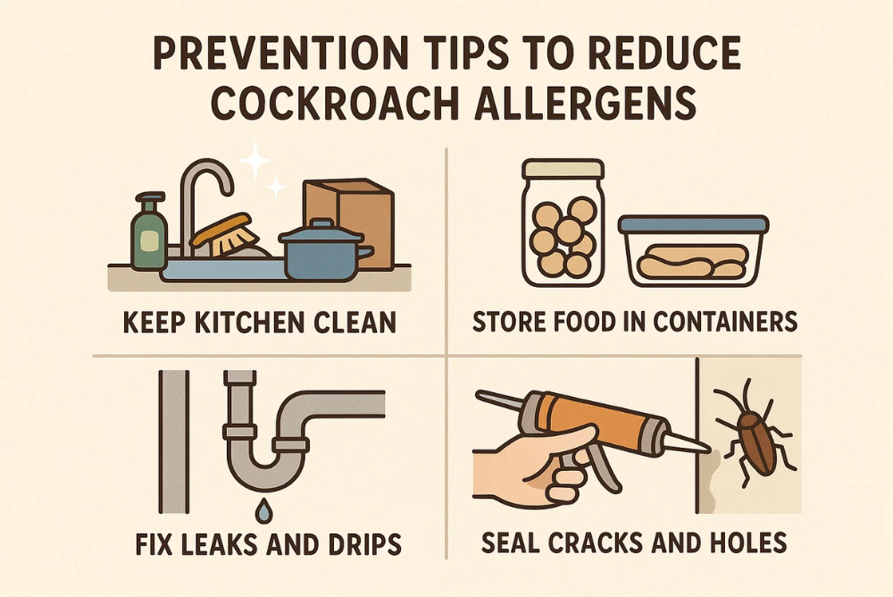 Prevention Tips to Reduce Cockroach Allergens